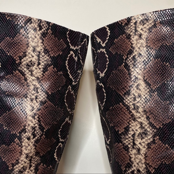New! Vince Camuto Nestel Snake Print Leather Boot 7M - Picture 7 of 11